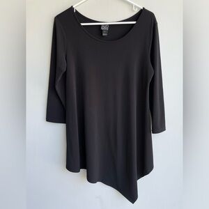 Clara Sun Woo asymmetrical black tunic